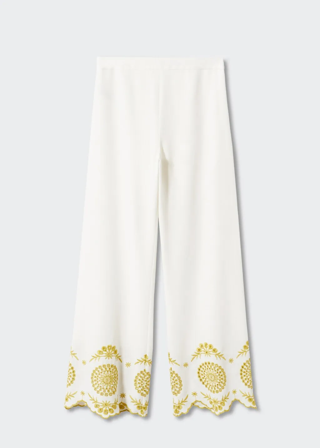 Pantaloni culotte ricamo svizzero
