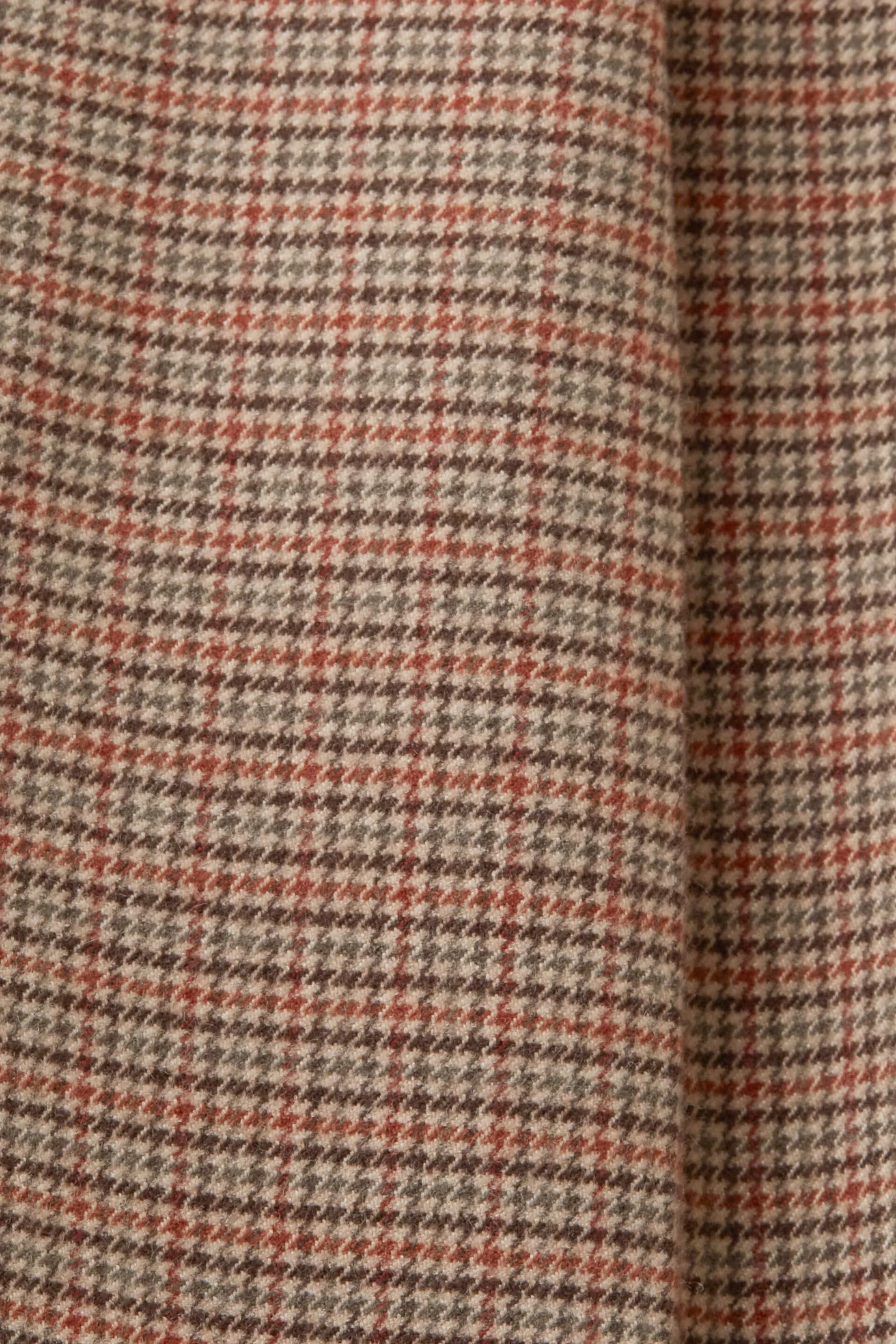 Pantaloni pied de poule a vita alta