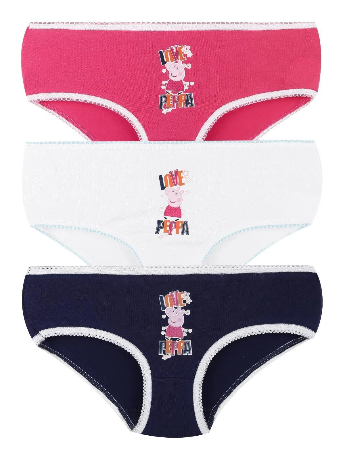 Peppa Pig Culotte Tris pour fille avec imprimé