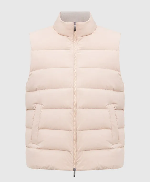 Peserico Gilet trapuntato beige R53052E3604