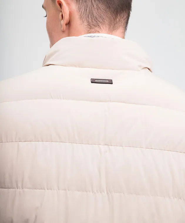 Peserico Gilet trapuntato beige R53052E3604