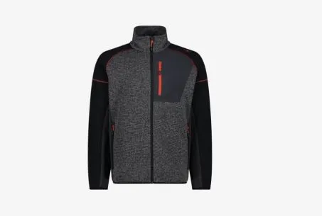 Pile Uomo CMP CAMPAGNOLO Knit-tech 33H2037 49UP Nero Grigio