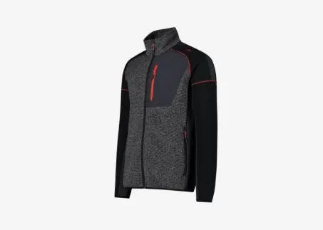 Pile Uomo CMP CAMPAGNOLO Knit-tech 33H2037 49UP Nero Grigio