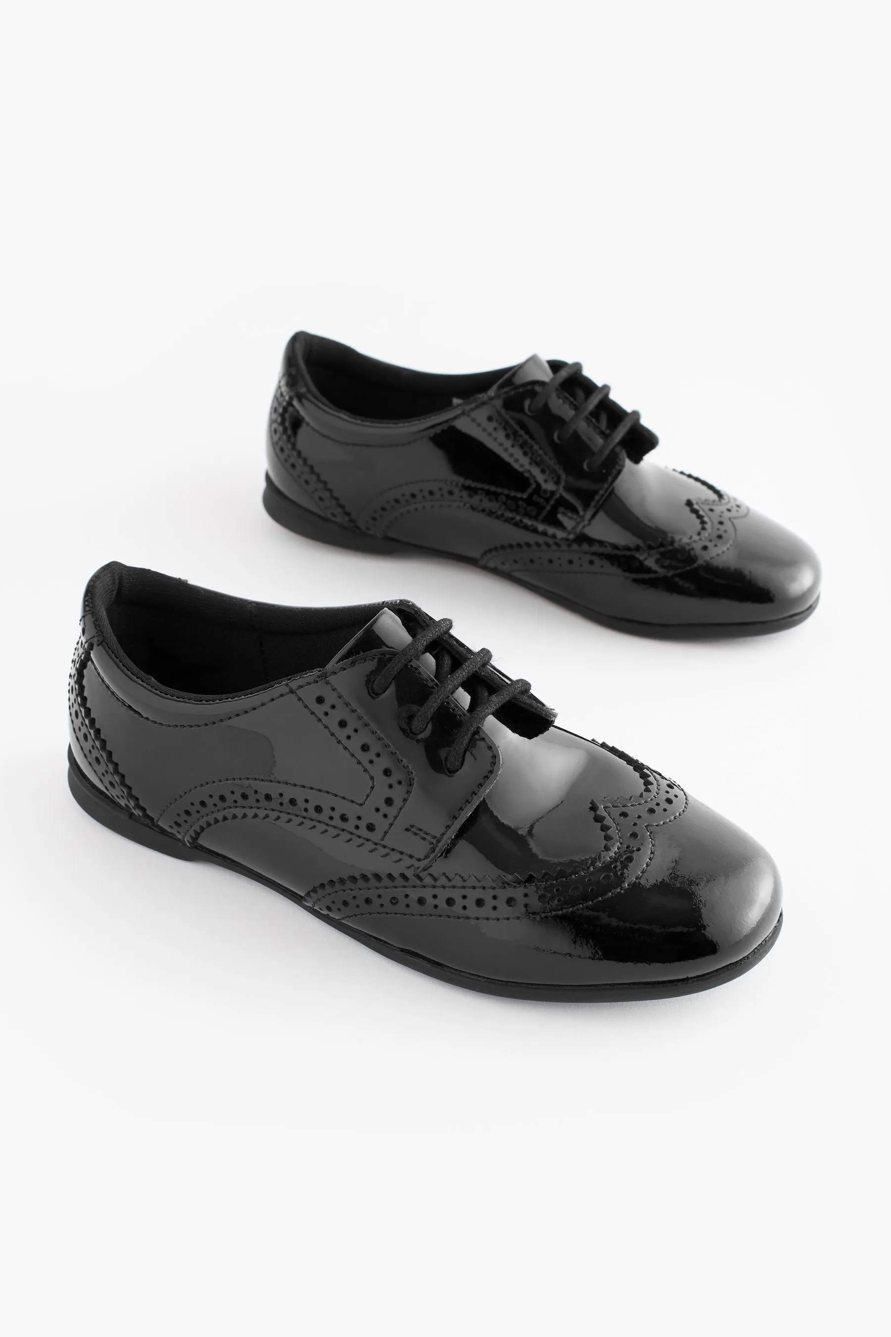 Pizzo in pelle brogue Scarpe per la scuola    