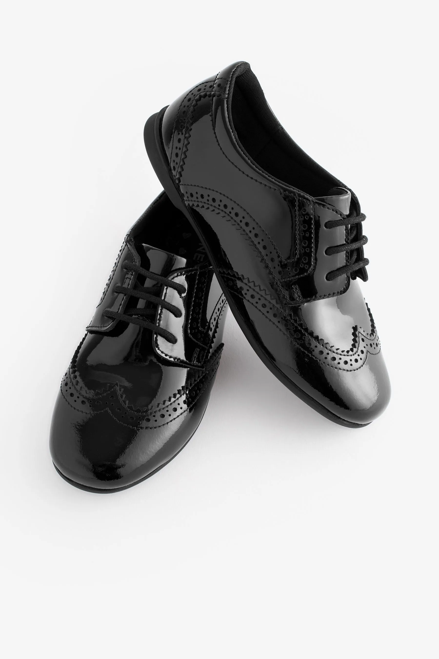 Pizzo in pelle brogue Scarpe per la scuola    