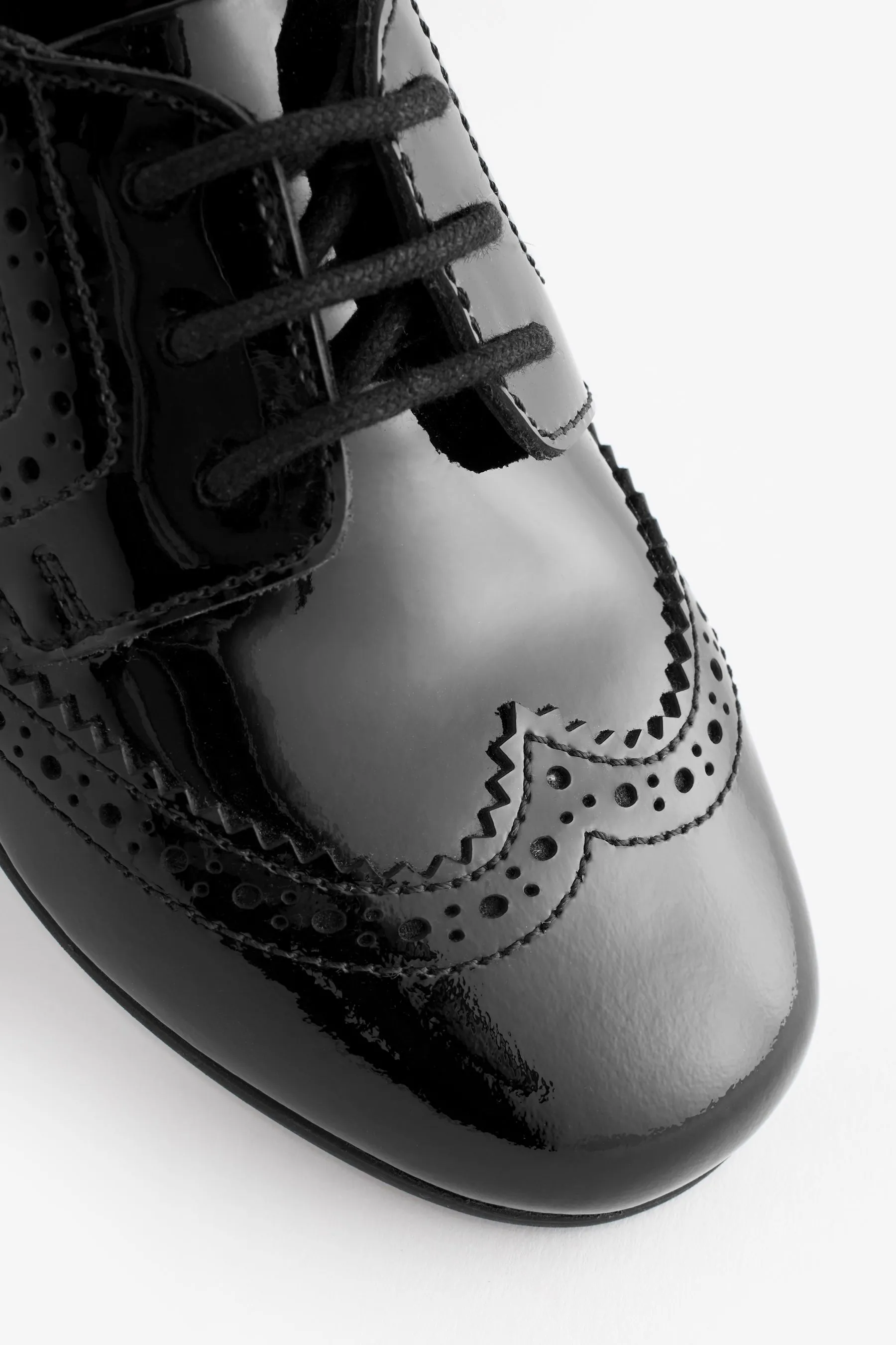 Pizzo in pelle brogue Scarpe per la scuola    
