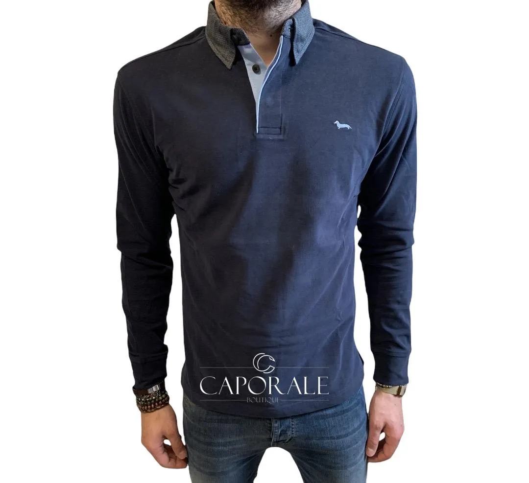 Polo Uomo Invernale Harmont & Blaine Blu Mod. Vietri 20480