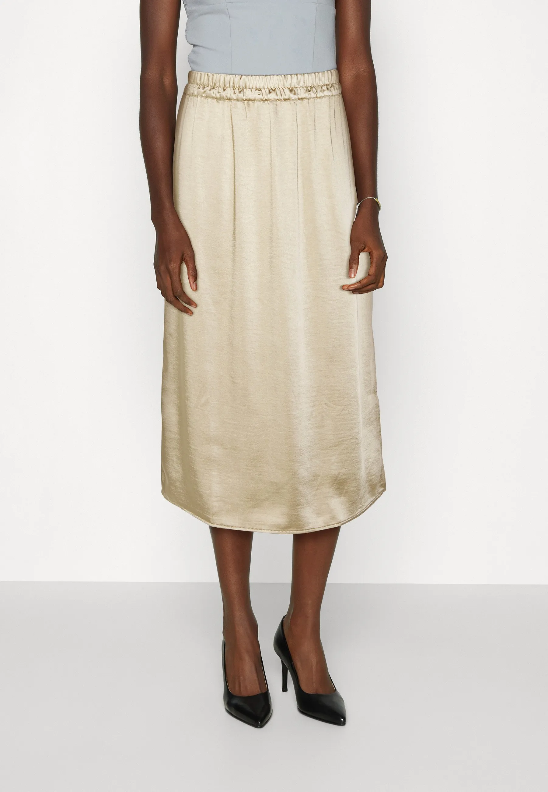 PULL ON MIDI SKIRT - Gonna a tubino