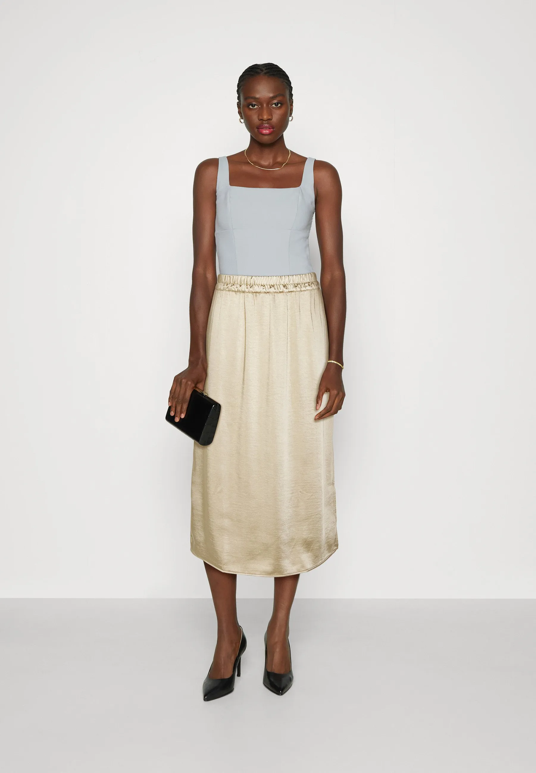 PULL ON MIDI SKIRT - Gonna a tubino