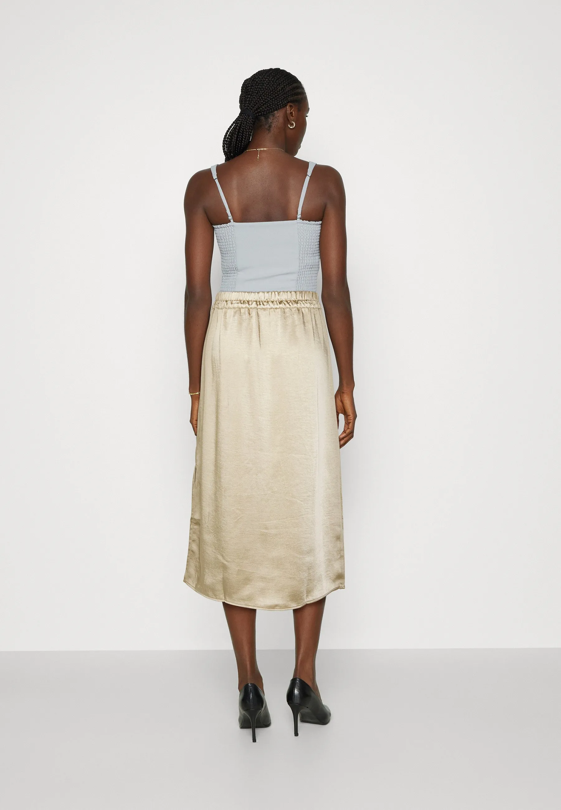 PULL ON MIDI SKIRT - Gonna a tubino