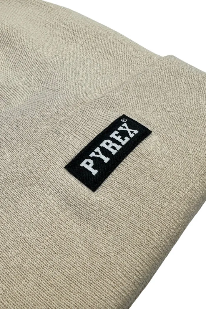 Pyrex cappello in caldo cotone con patch logo 23ipb28451