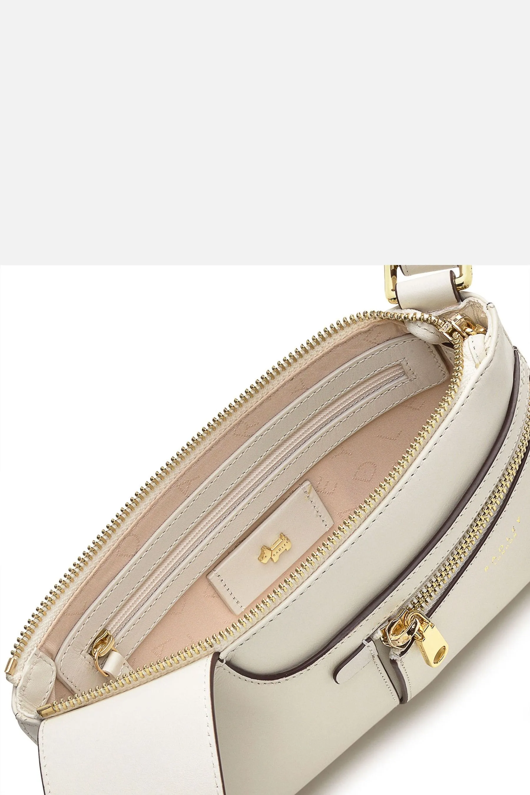 Radley London - Icon - Bianco a tracolla con tasche e zip in alto - Borsa