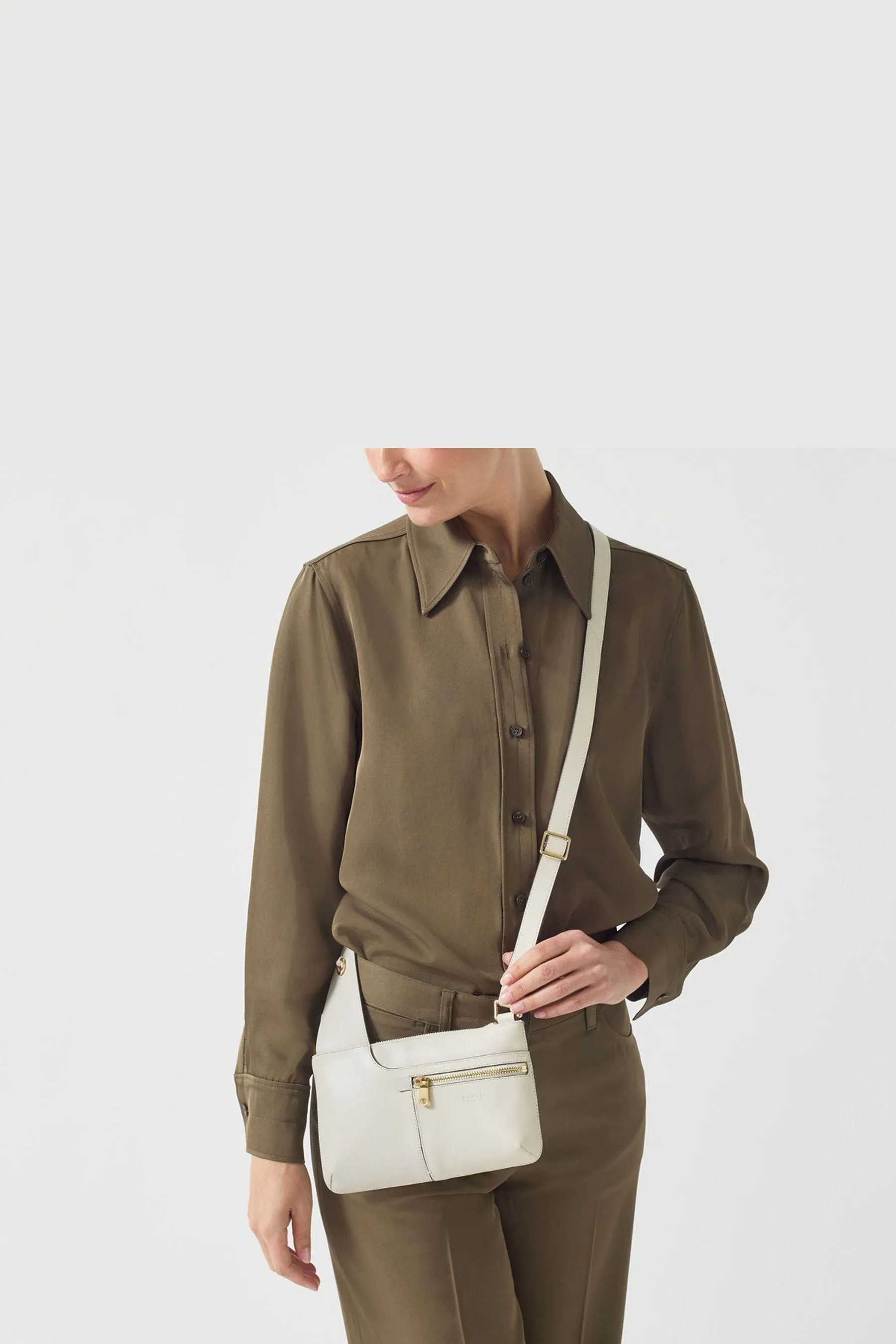 Radley London - Icon - Bianco a tracolla con tasche e zip in alto - Borsa