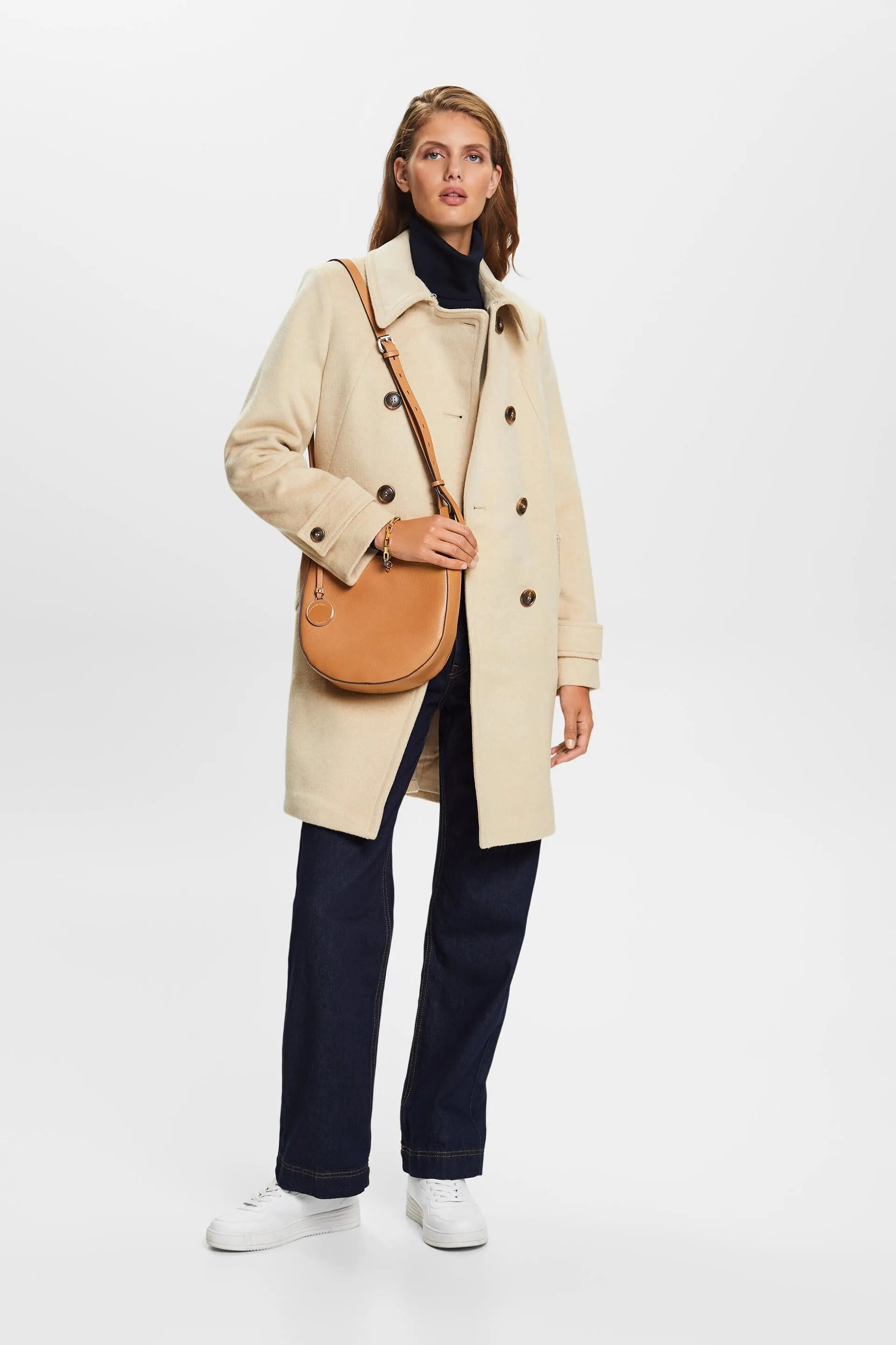 Riciclato: cappotto in misto lana con cachemire