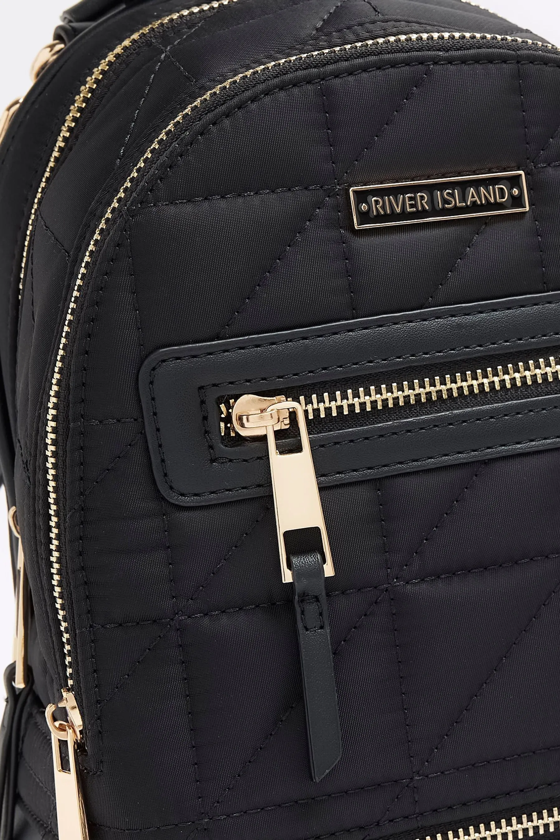 River Island - Zainetto trapuntato in nylon