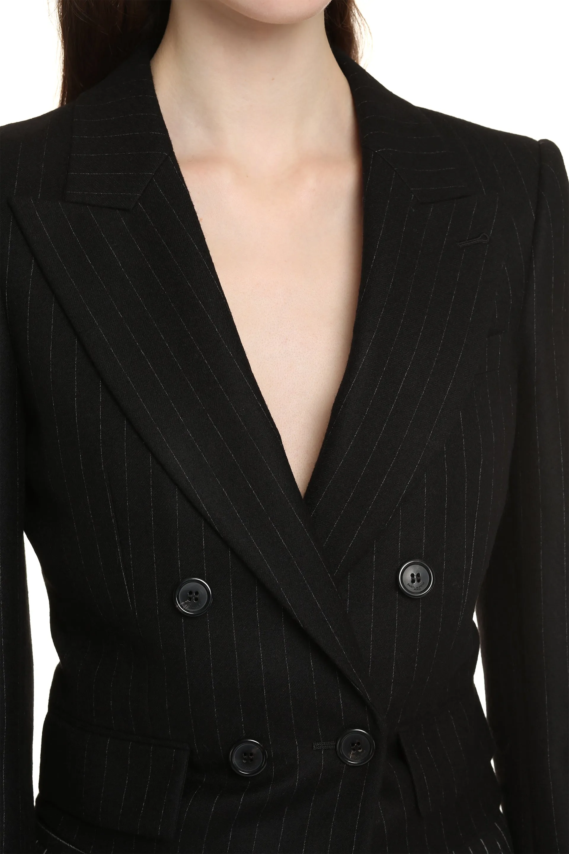 Saint Laurent Blazer doppiopetto in lana