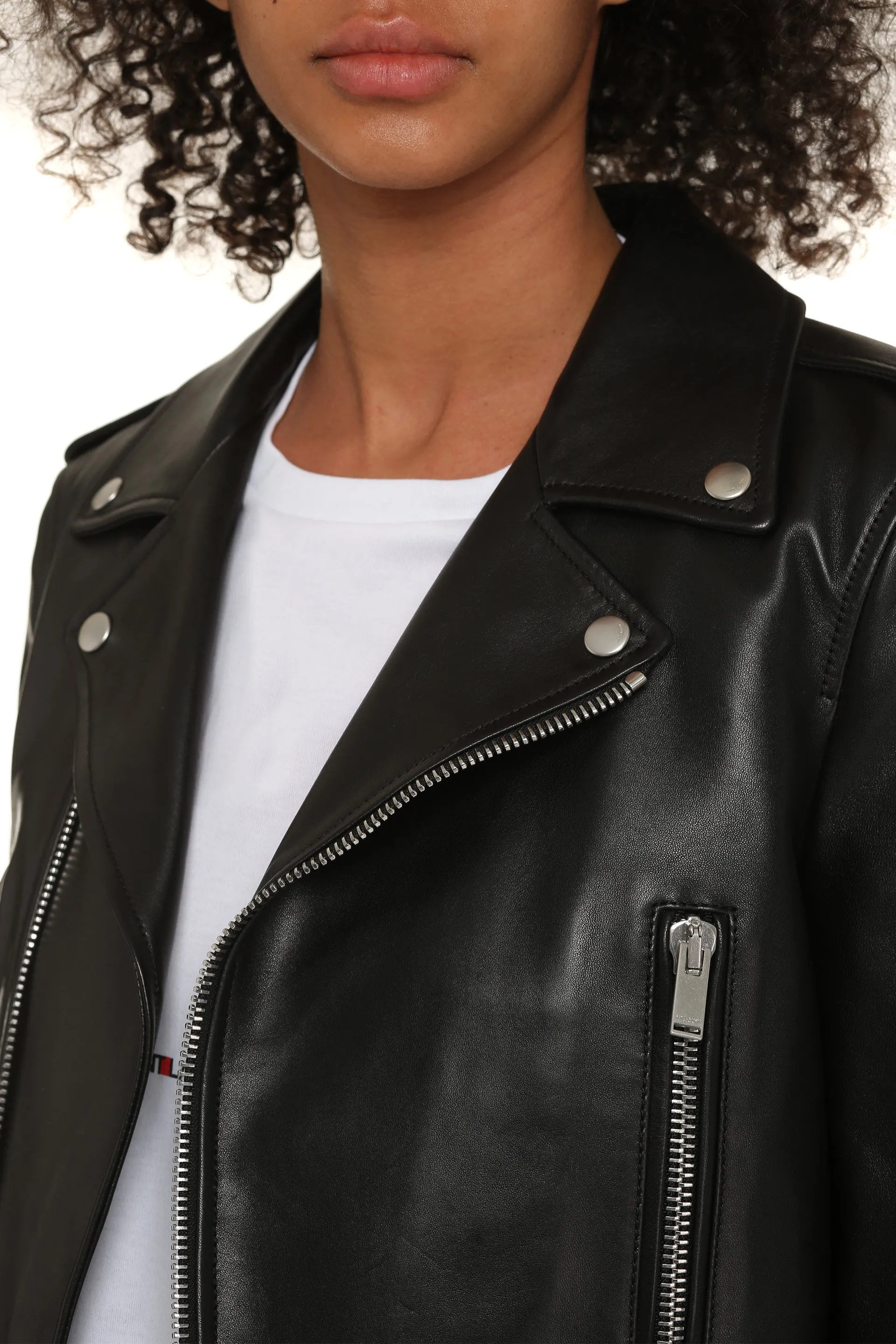 Saint Laurent Giacca biker in pelle
