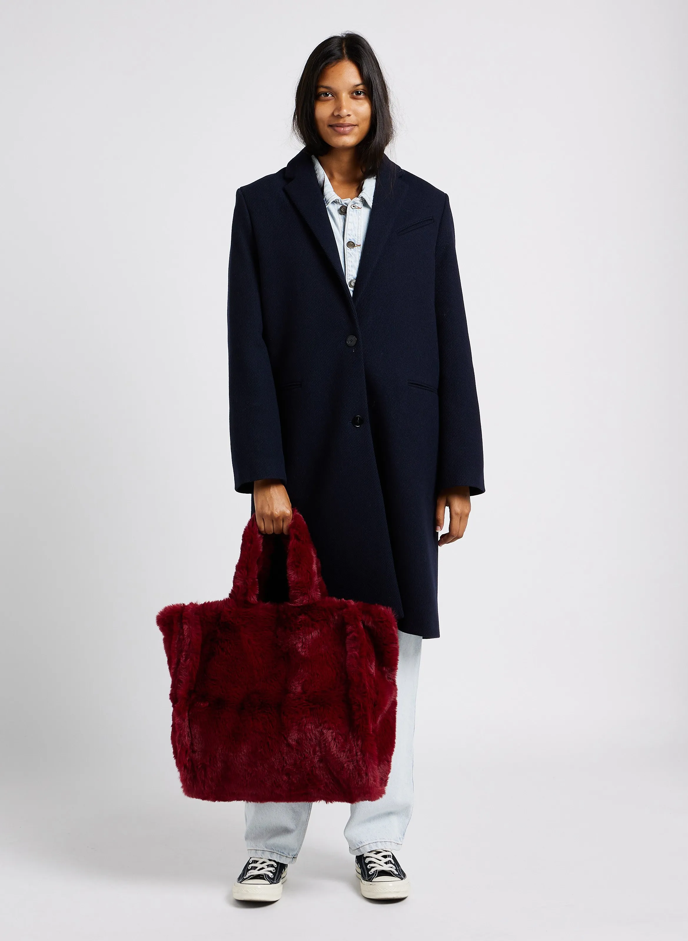  SAISON 1865   Borsa in pelliccia ecologica | Rosso