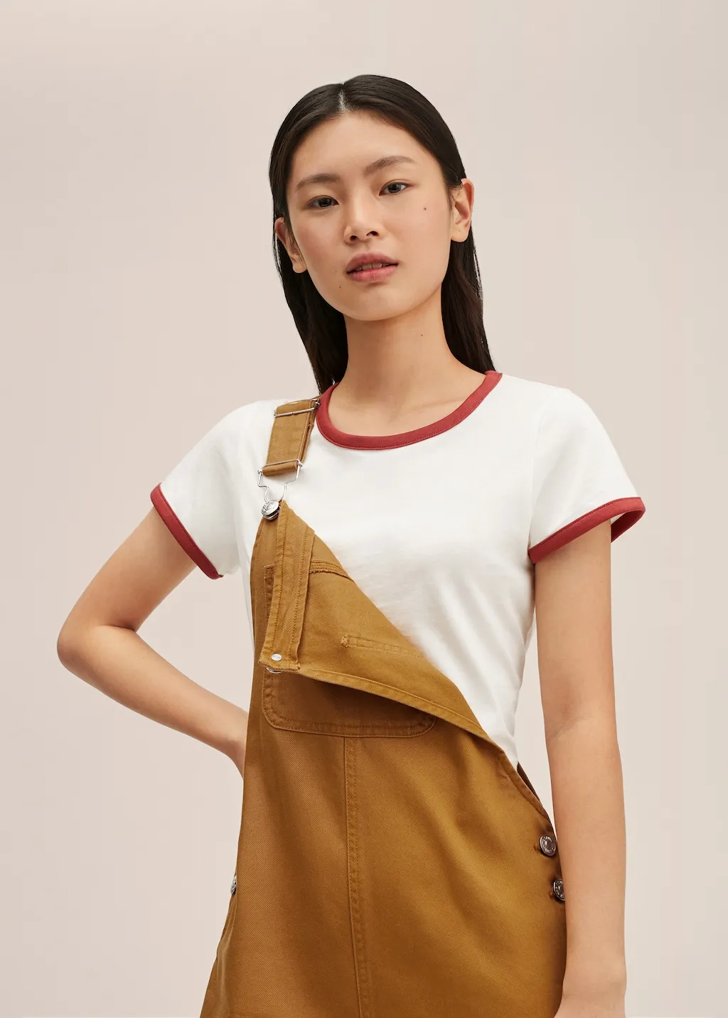 Salopette denim culotte