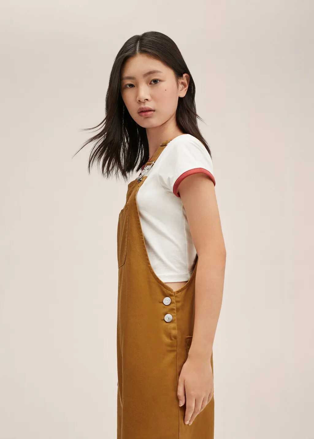 Salopette denim culotte