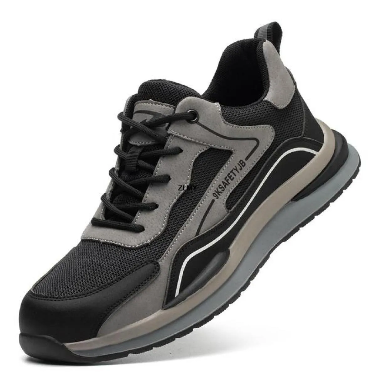 Scarpe antinfortunistiche con punta in acciaio per uomo Stivali antinfortunistici da lavoro Scarpe da lavoro antiforatura Uomo S