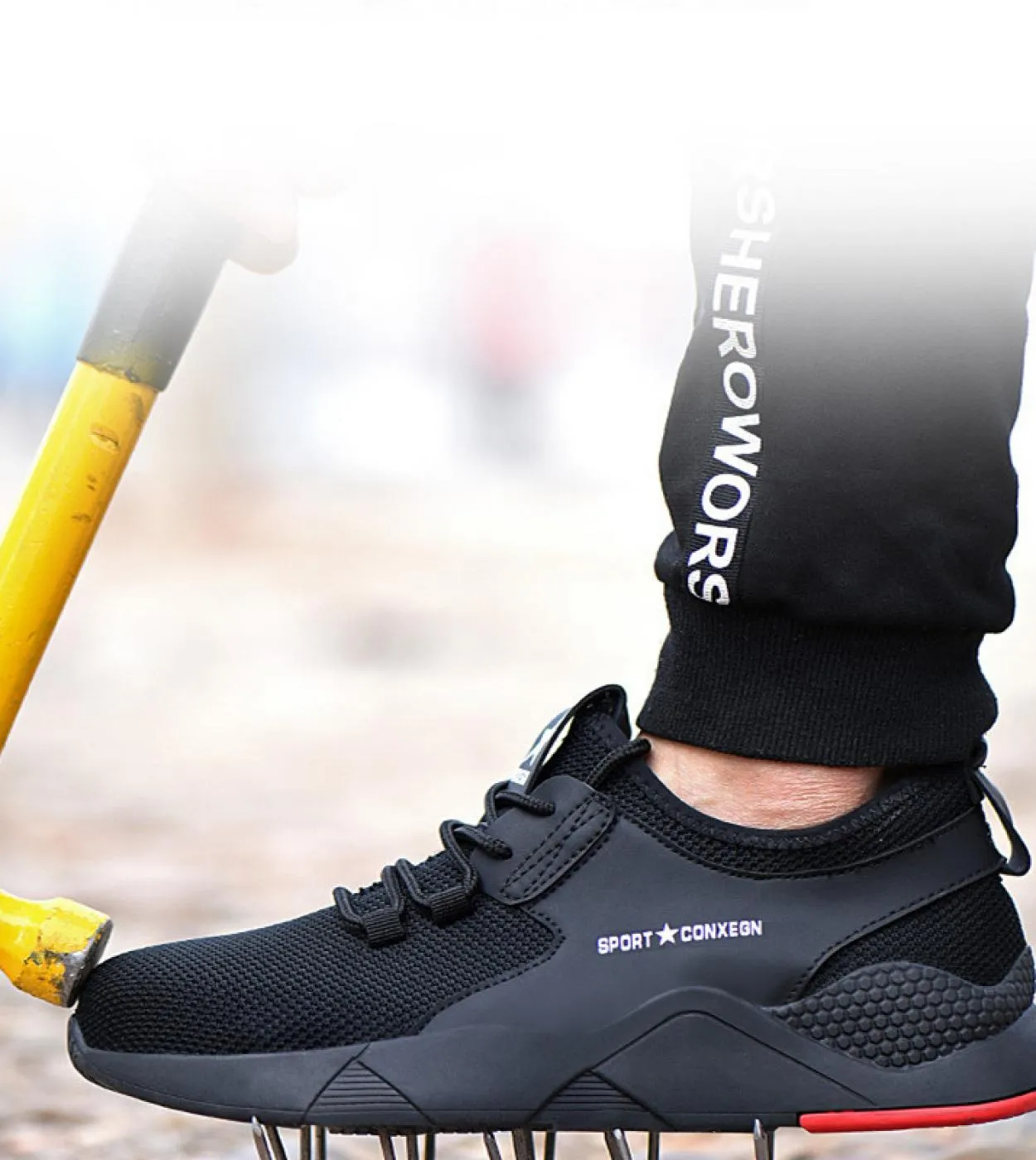 Scarpe antinfortunistiche da lavoro con punta in acciaio da uomo Sneakers da esterno traspiranti casual Stivali antiforatura Sca