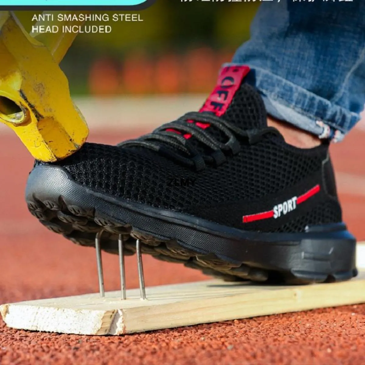 Scarpe antinfortunistiche da uomo con punta composita Anti Smash Anti Stab Sneaker Stivali antinfortunistici da lavoro isolati S
