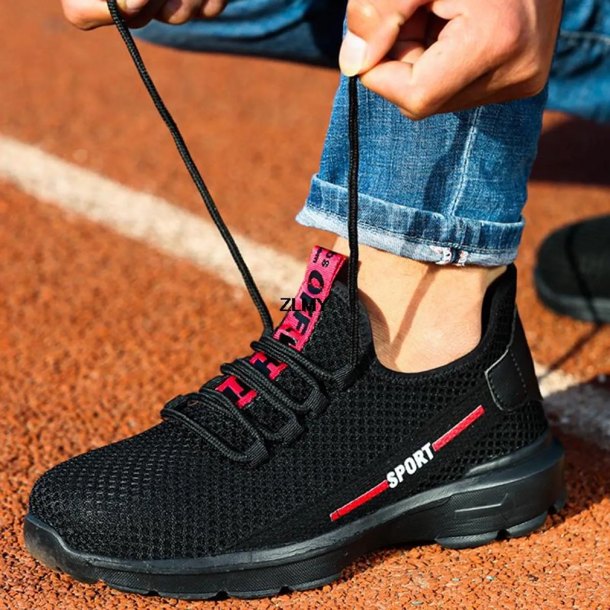 Scarpe antinfortunistiche da uomo con punta composita Anti Smash Anti Stab Sneaker Stivali antinfortunistici da lavoro isolati S