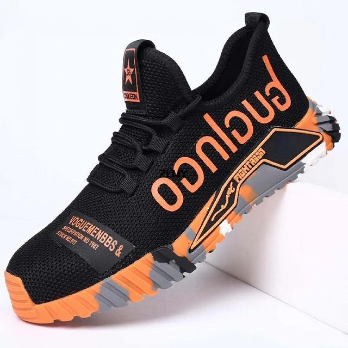 Scarpe antinfortunistiche da uomo traspiranti con puntale in acciaio Stivali antinfortunistici da lavoro Anti Smash Stab Proof S