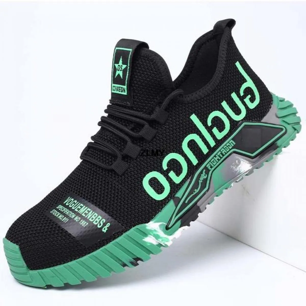 Scarpe antinfortunistiche da uomo traspiranti con puntale in acciaio Stivali antinfortunistici da lavoro Anti Smash Stab Proof S