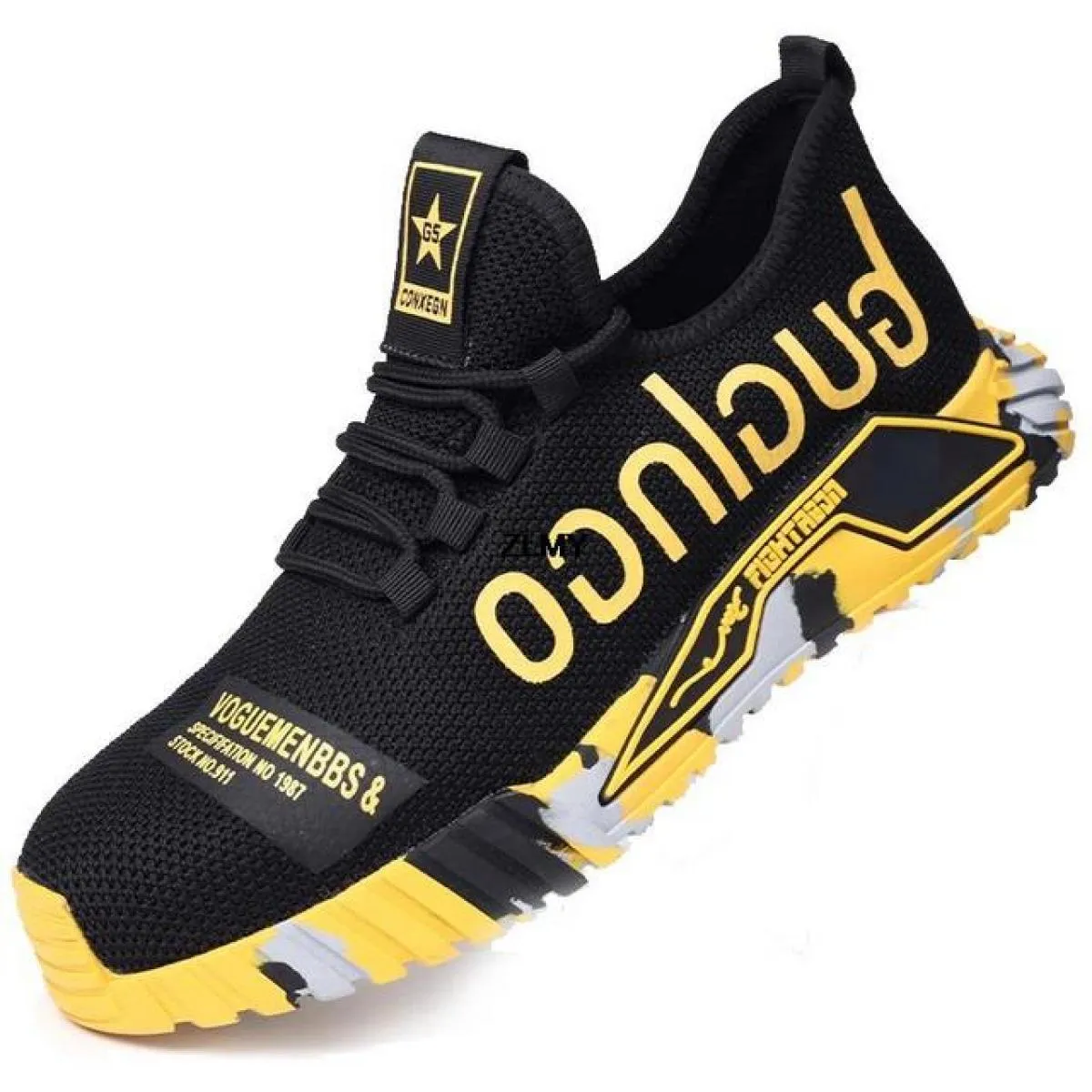 Scarpe antinfortunistiche da uomo traspiranti con puntale in acciaio Stivali antinfortunistici da lavoro Anti Smash Stab Proof S