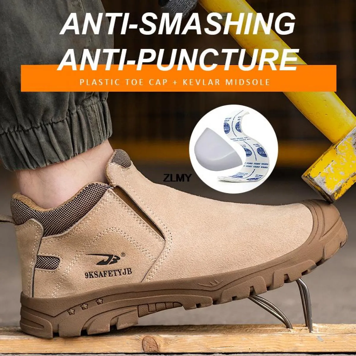 Scarpe da saldatore da uomo isolate 6kv Scarpe antinfortunistiche da uomo Antiscintilla Antismash Stivali da lavoro antinfortuni