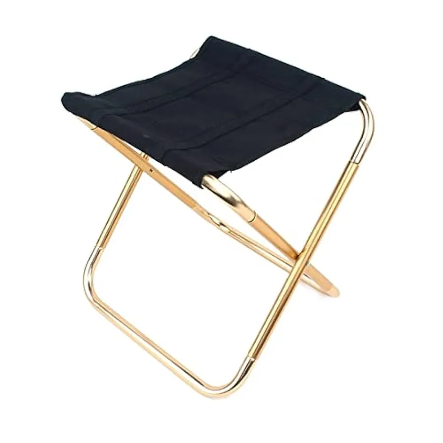 SDFGH Sgabello pieghevole ultraleggero portatile Outdoor Touch Sedia pieghevole da campeggio in lega di alluminio sgabello alpin