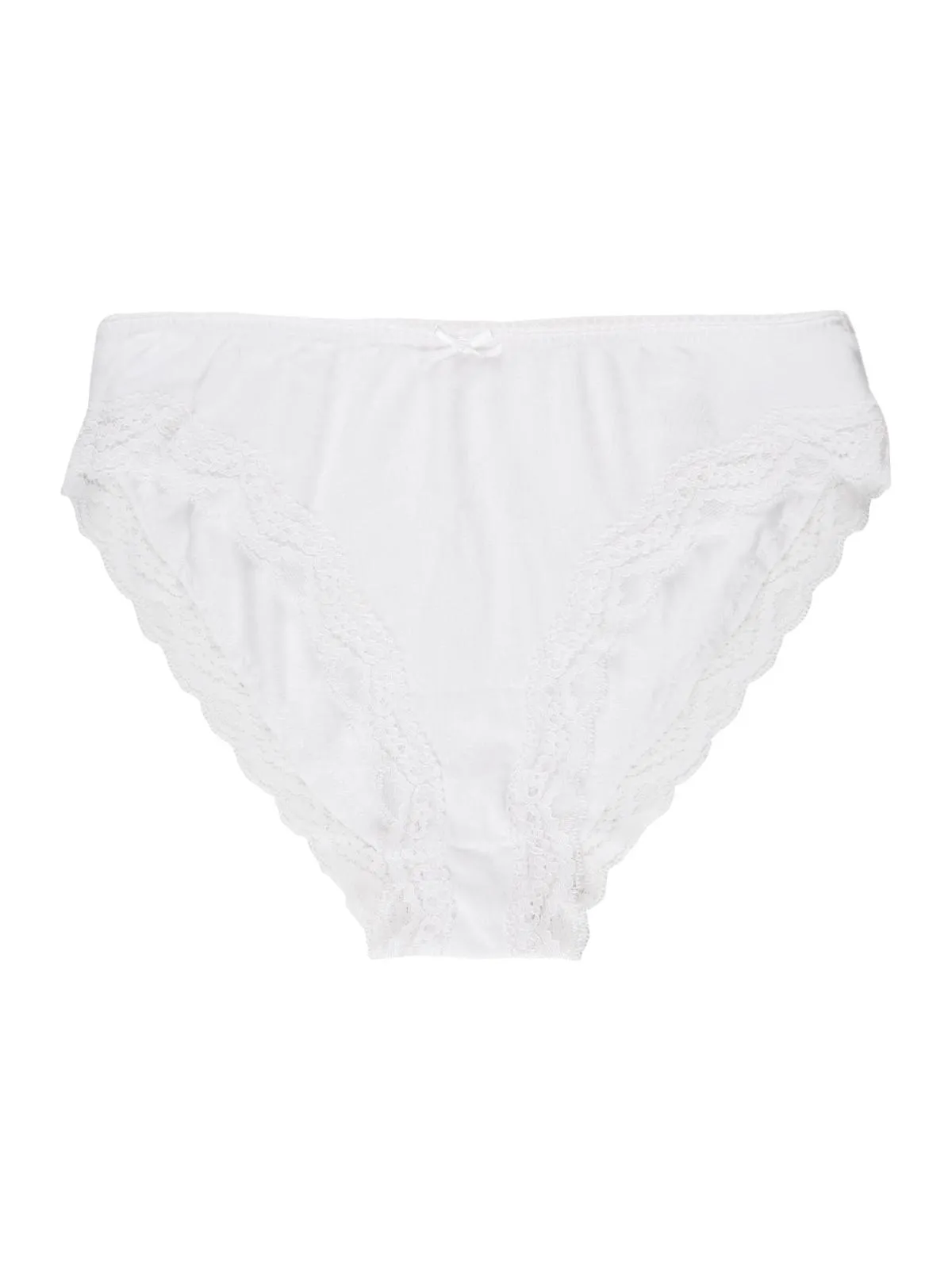 Sielei Culotte en coton avec dentelle