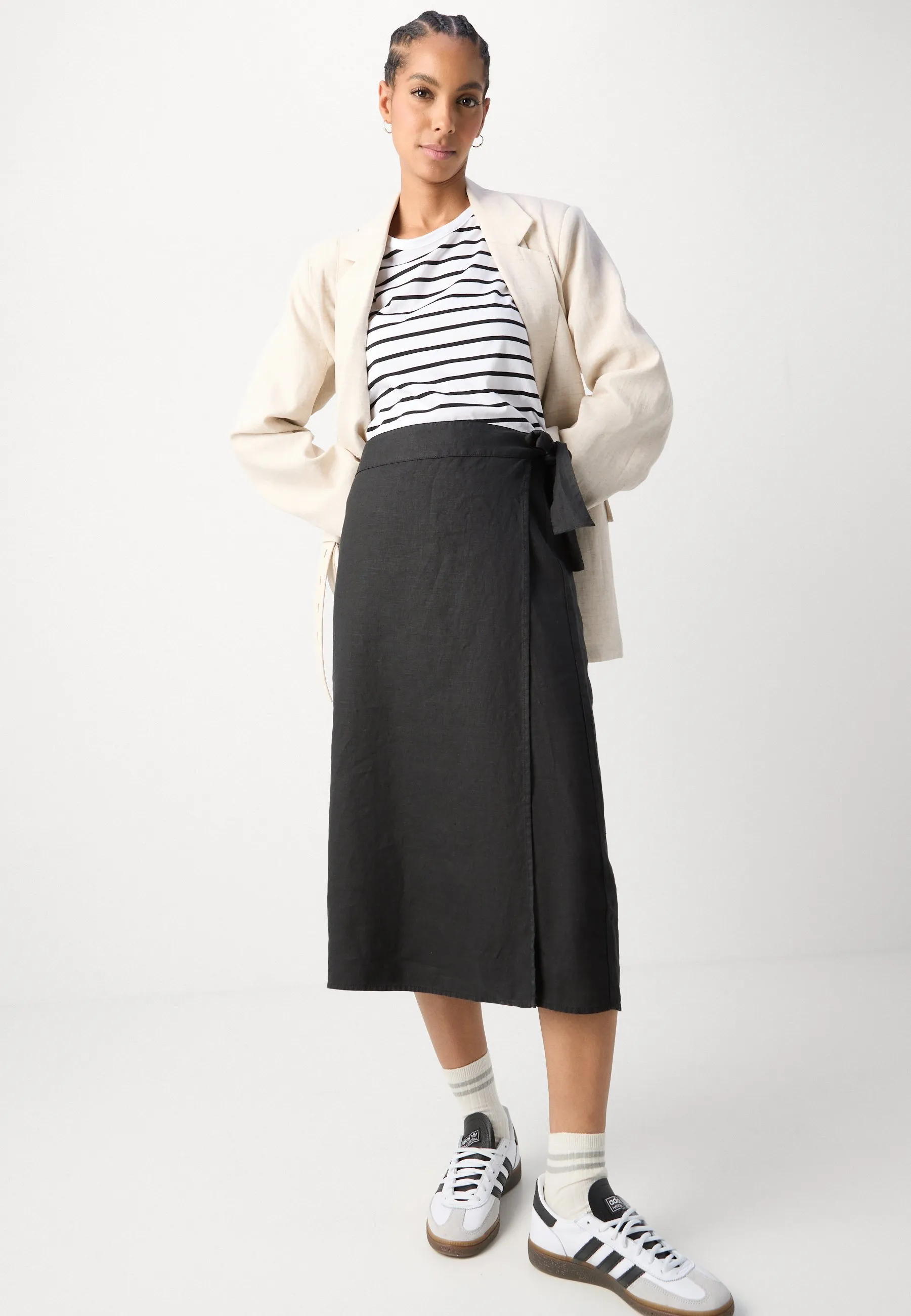 SKIRT WRAP STYLE MIDI LENGTH - Gonna a tubino
