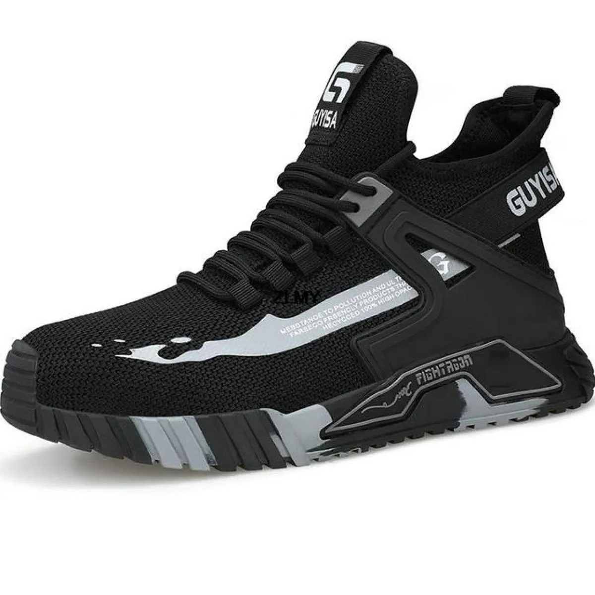 Sneaker con punta in acciaio alla moda per scarpe antinfortunistiche da uomo 2023 stivali antinfortunistici da lavoro traspirant