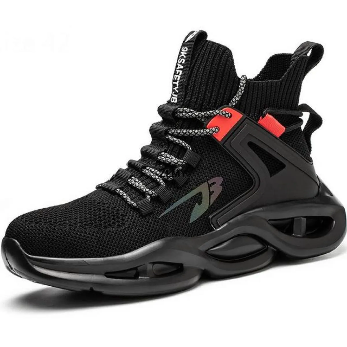 Sneaker con punta in acciaio alla moda per uomo Stivali antinfortunistici da lavoro Scarpe da lavoro antiforatura antisfondament