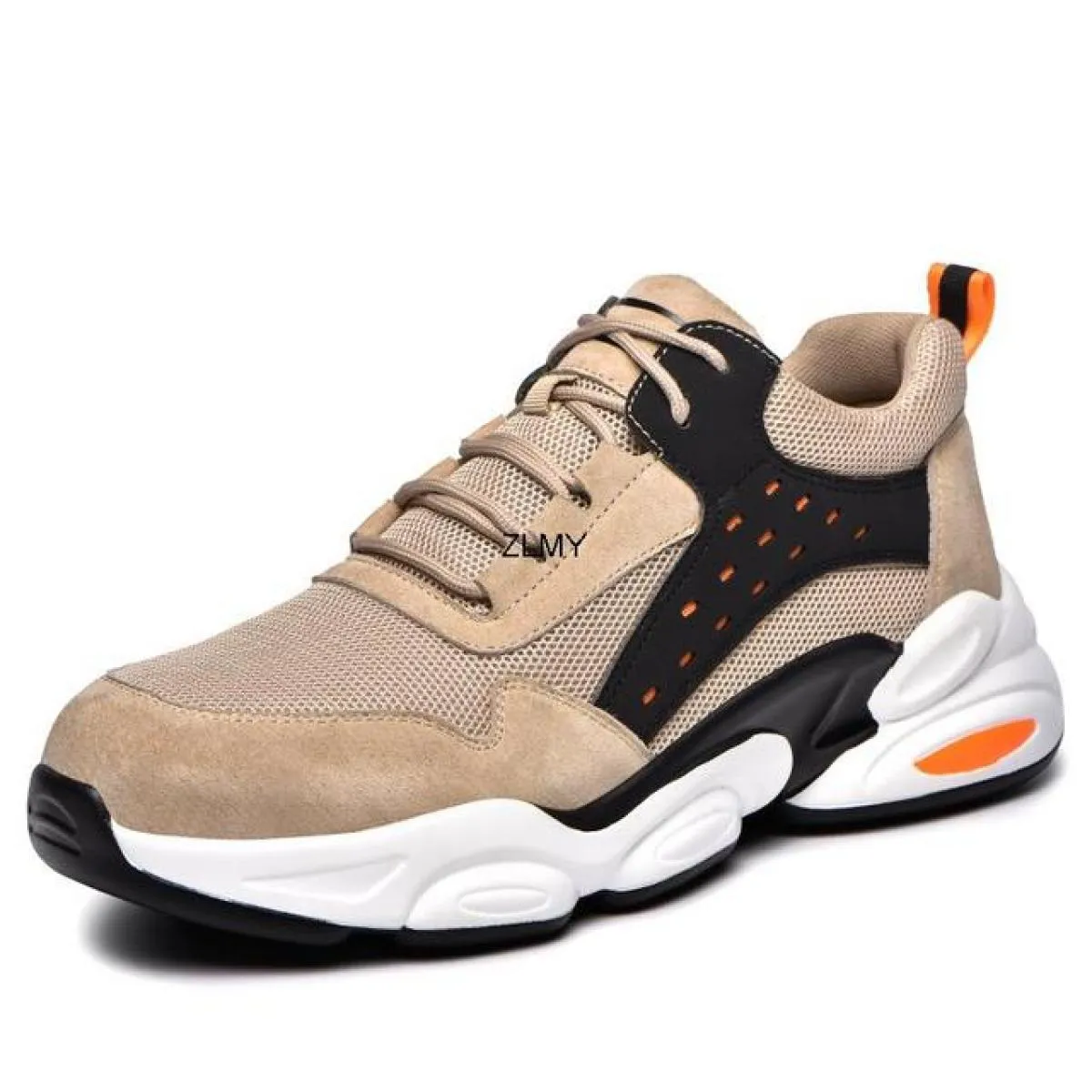 Sneaker con punta in acciaio alla moda per uomo Stivali antinfortunistici da lavoro Scarpe da lavoro antiforatura antisfondament