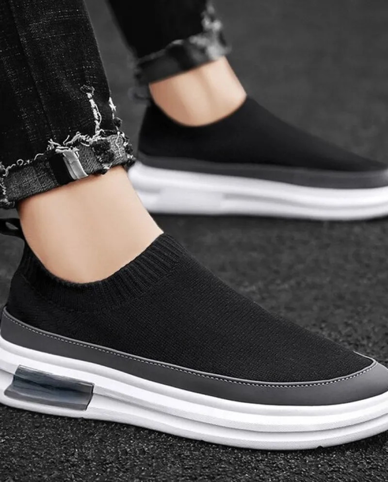 Sneakers di lusso Uomo Primavera Autunno Slip On Scarpe Scarpe con plateau Mesh traspirante Slip On Casual Walking Flats Zapatil