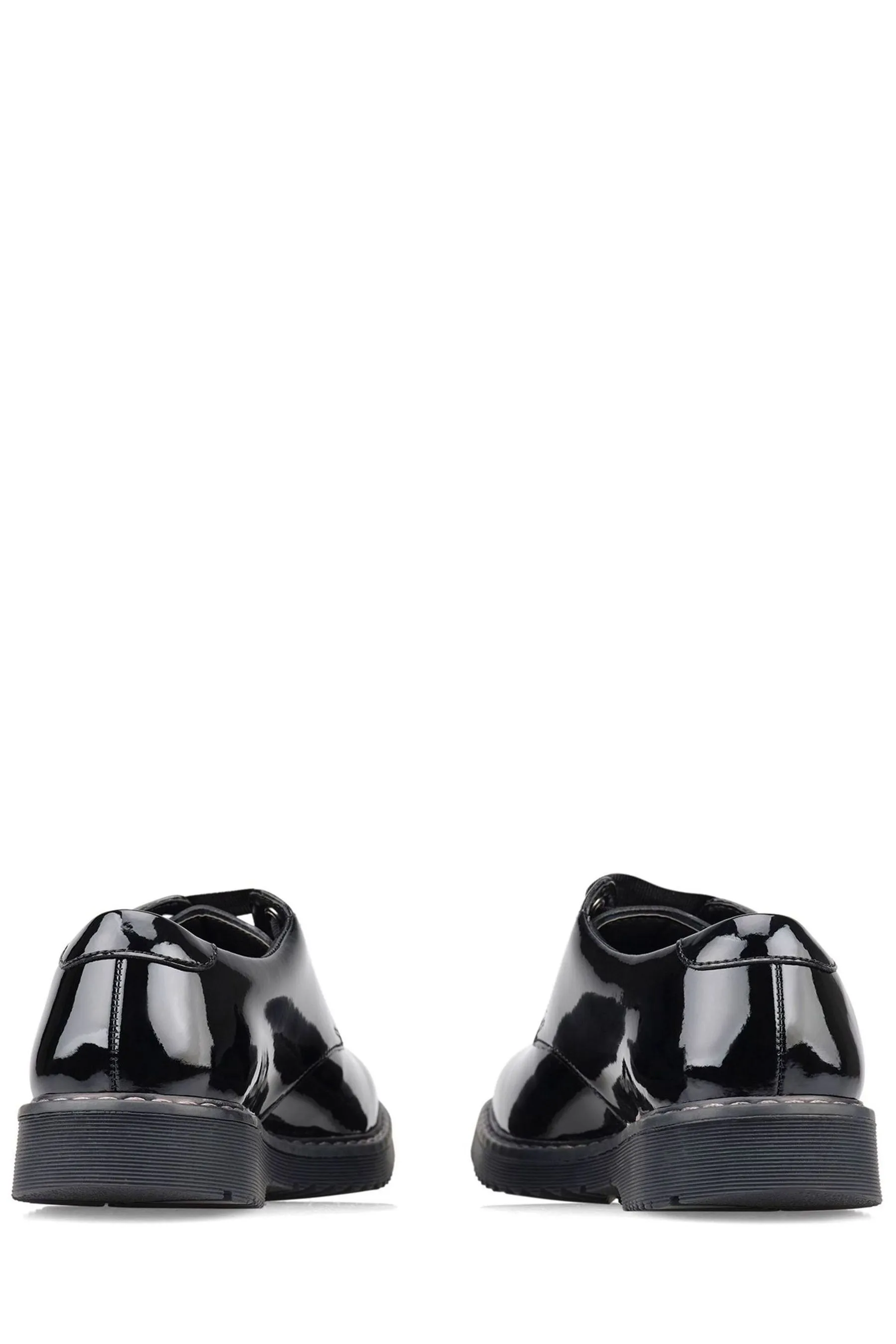 Start-Rite Impact Stringato Nero Scarpe Scuola in Pelle    