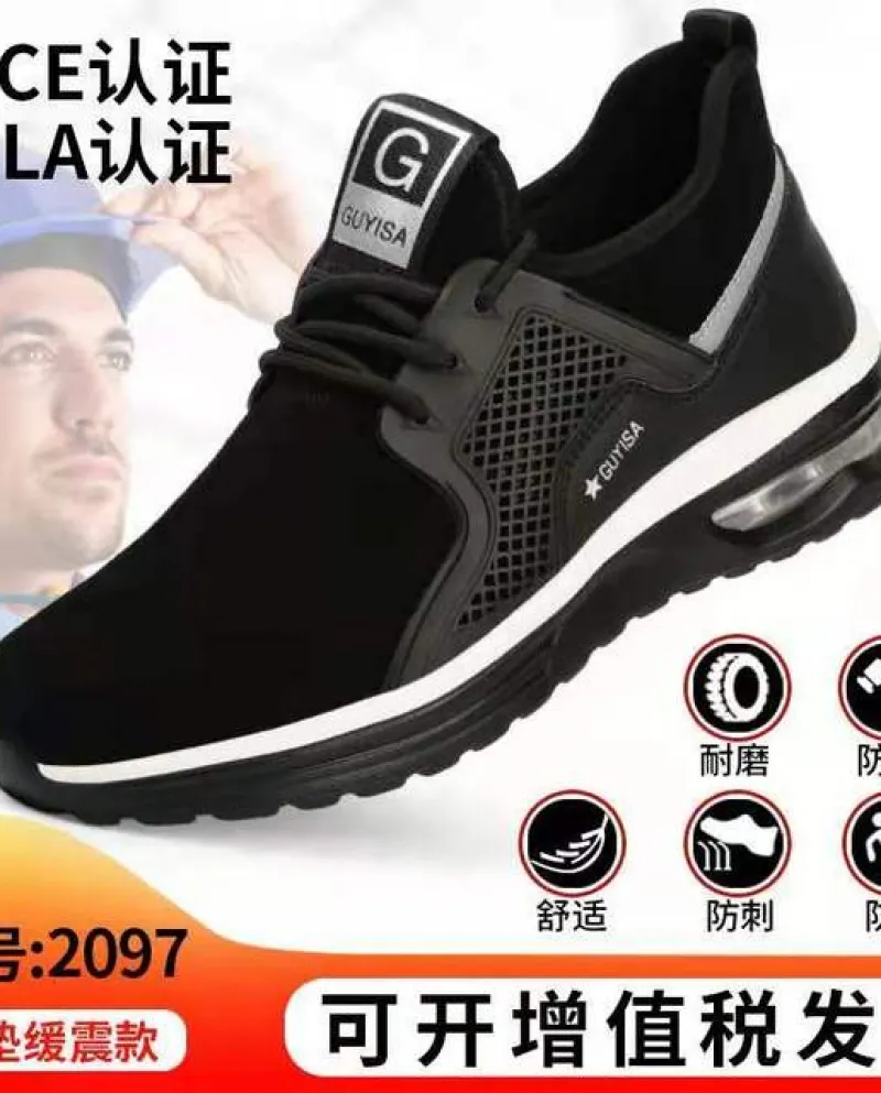 Stivali antinfortunistici leggeri da lavoro Scarpe antinfortunistiche da uomo Sneakers da lavoro antiforatura Scarpe da lavoro a