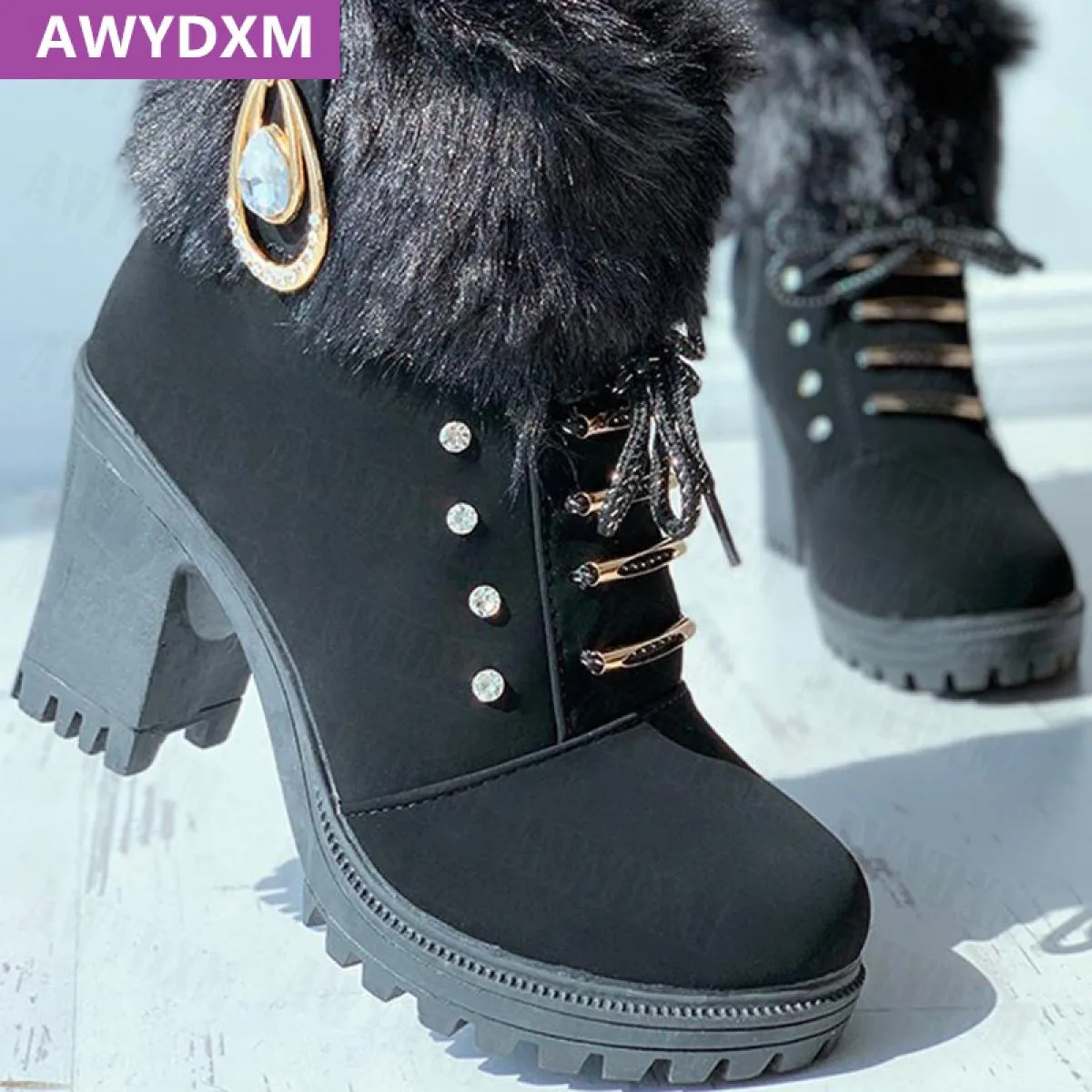 Stivali invernali da donna 2022 Nuove scarpe moda Scarpe da sposa invernali Donna 2022 2023