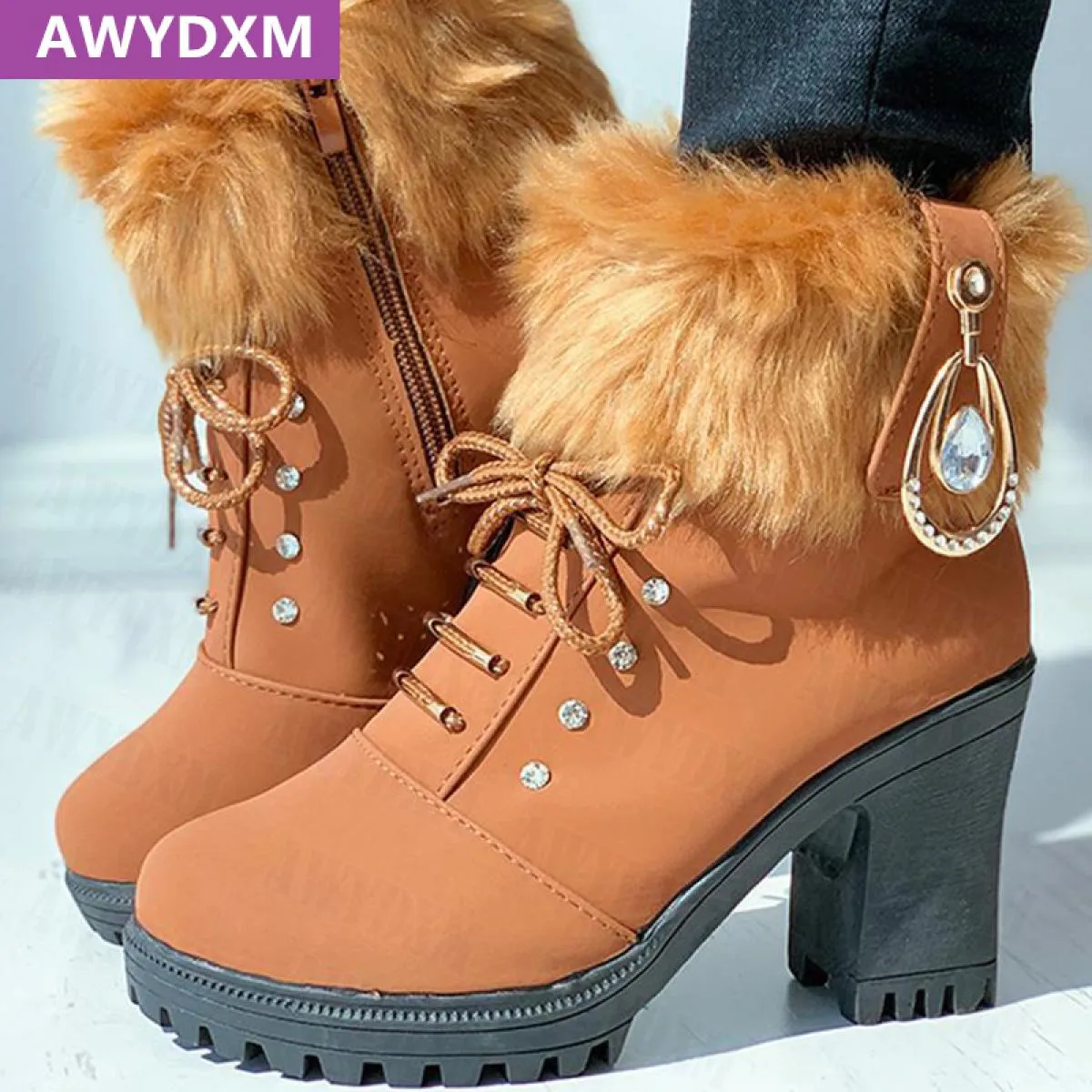 Stivali invernali da donna 2022 Nuove scarpe moda Scarpe da sposa invernali Donna 2022 2023