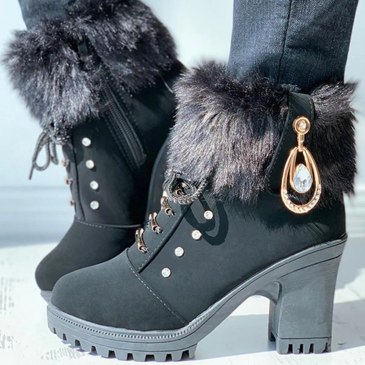 Stivali invernali da donna 2022 Nuove scarpe moda Scarpe da sposa invernali Donna 2022 2023