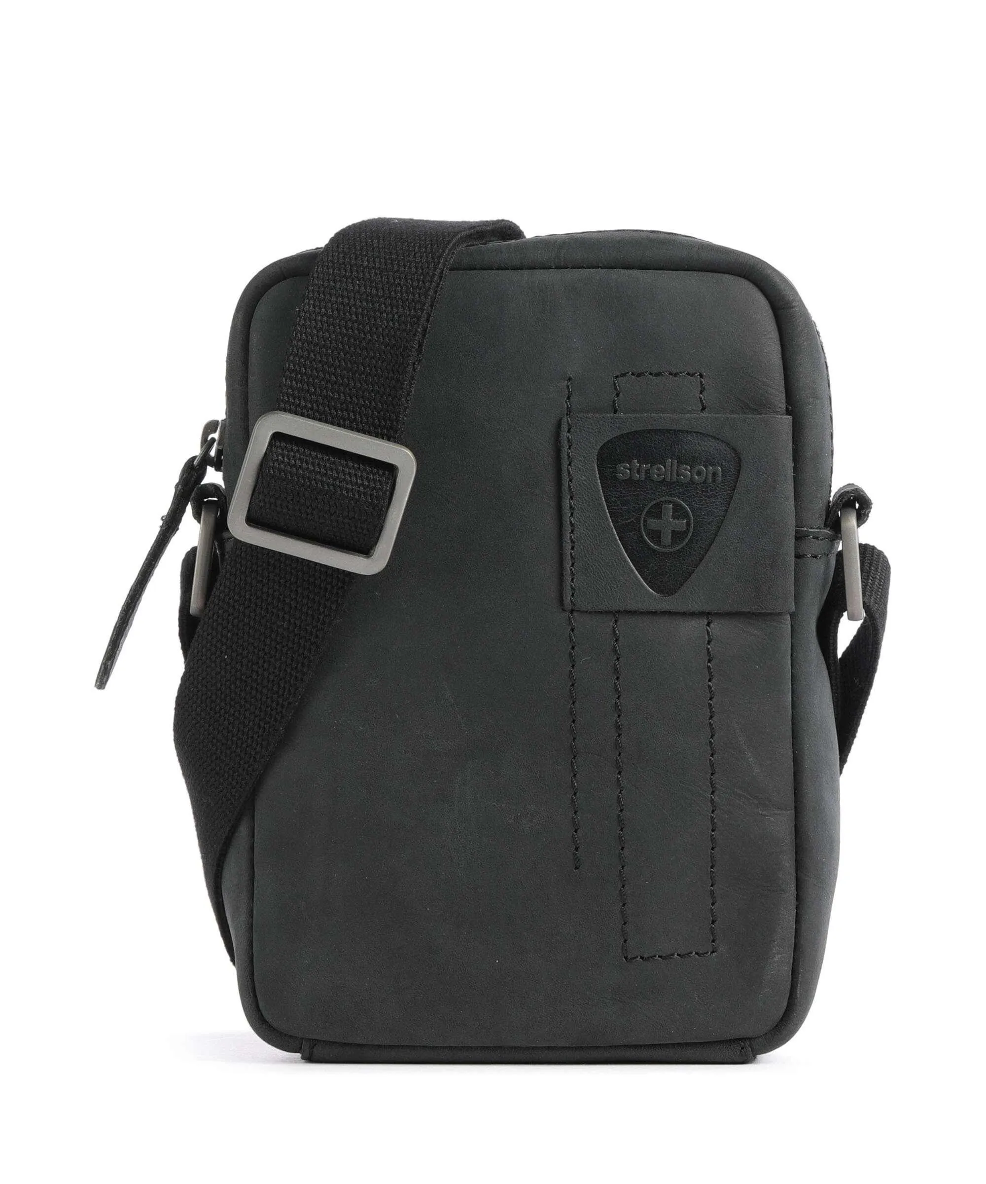  Strellson Richmond Borsa a tracolla pelle di vacchetta finemente grana nero  