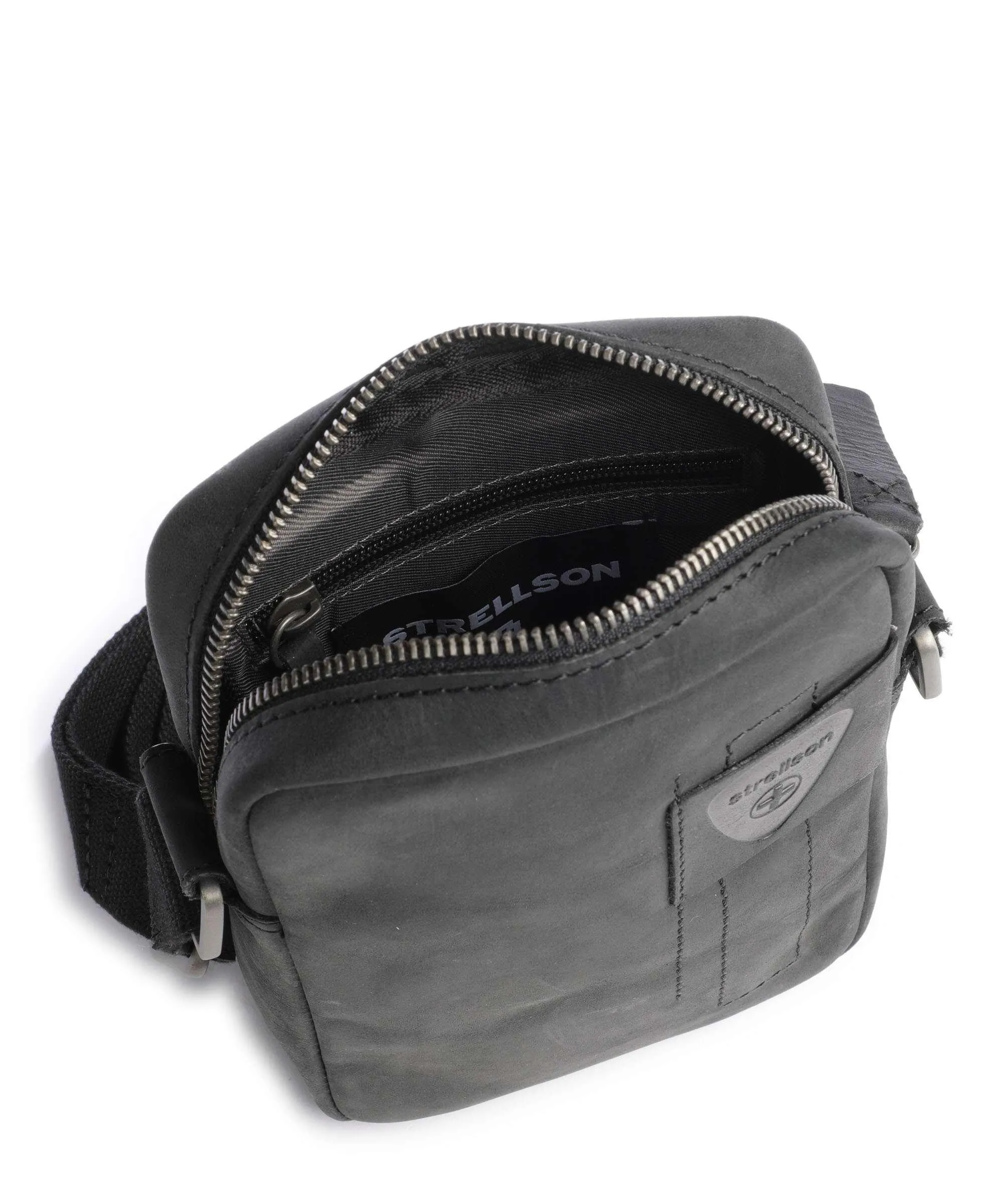  Strellson Richmond Borsa a tracolla pelle di vacchetta finemente grana nero  