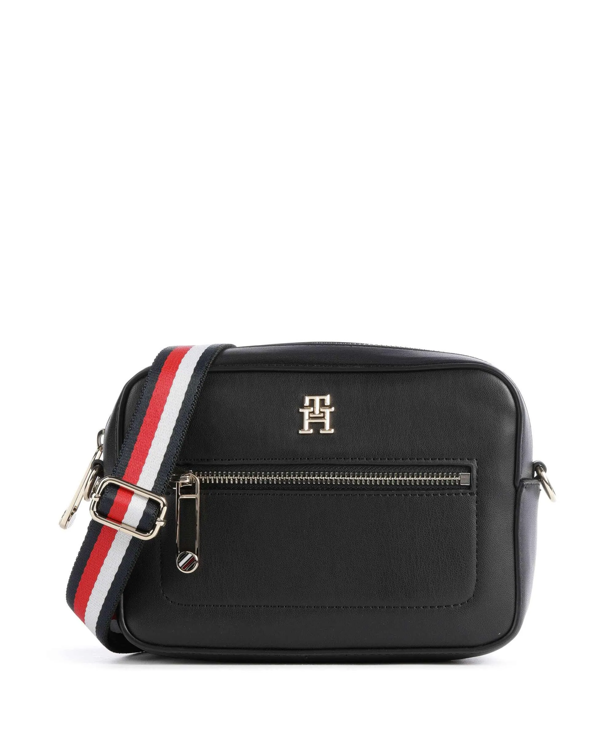  Tommy Hilfiger Essential Borsa a tracolla pelle sintetica nero  