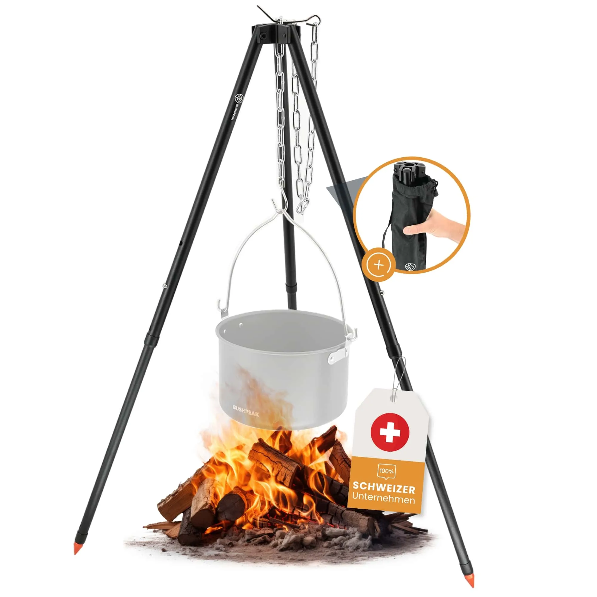 Treppiede Compact in alluminio