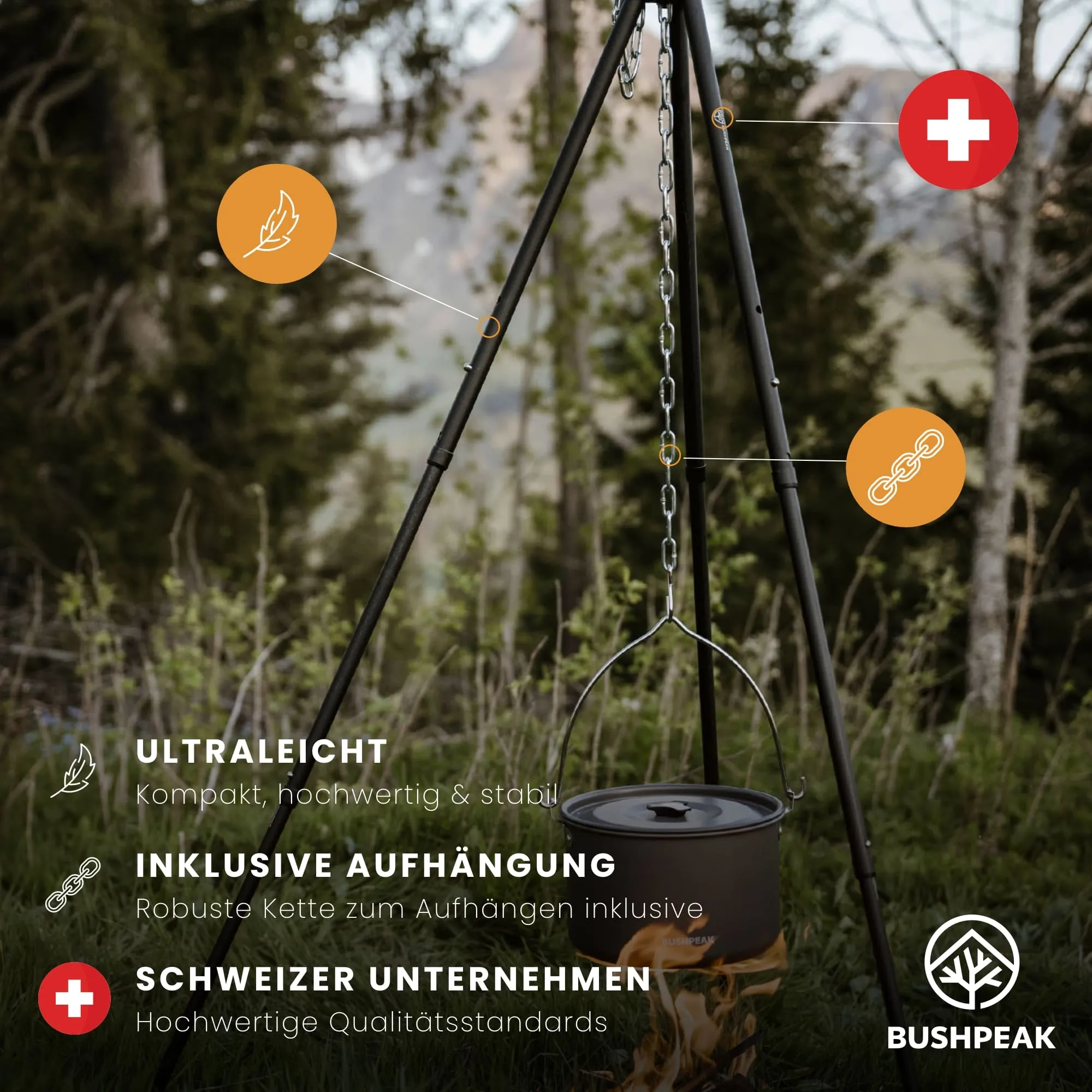 Treppiede Compact in alluminio