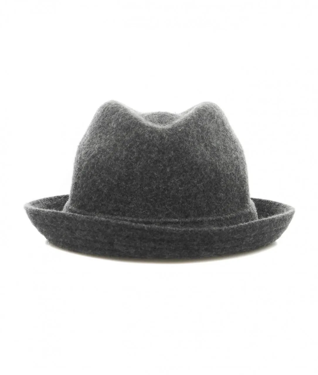 Trilby cappello in lana grigio scuro grigio scuro